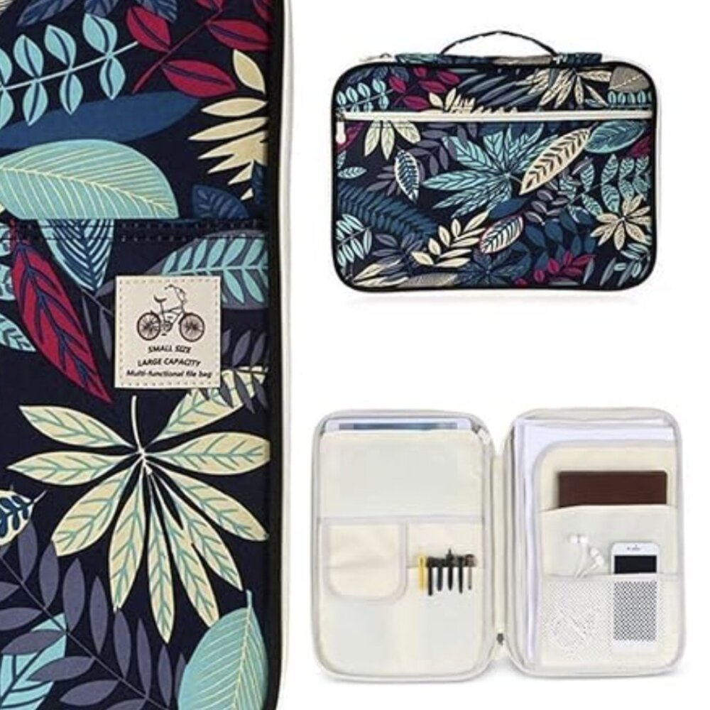 Travel Portfolio Organizer Waterproof Bag - Multifunctional, Zippered - Like NEW